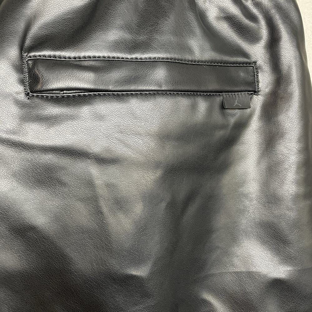 Nike Air Jordan Faux Leather Loose Fit Shorts Black HV0077-010 Size 3XL RARE - Picture 9 of 9